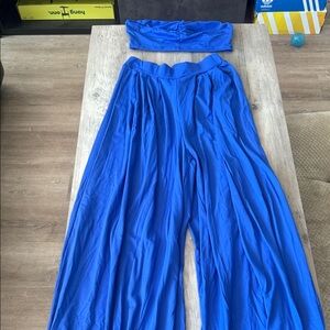 SHEIN Royal Blue Wide Leg Jumpsuit